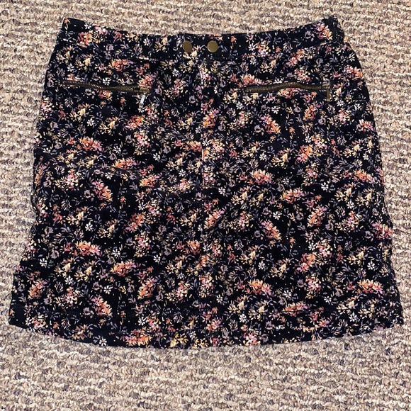 Flower print corduroy skirt - Picture 1 of 1